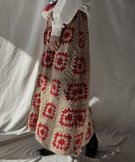 【RE;CIRCLE】 RE Granny Long Skirt⑨/211216-050