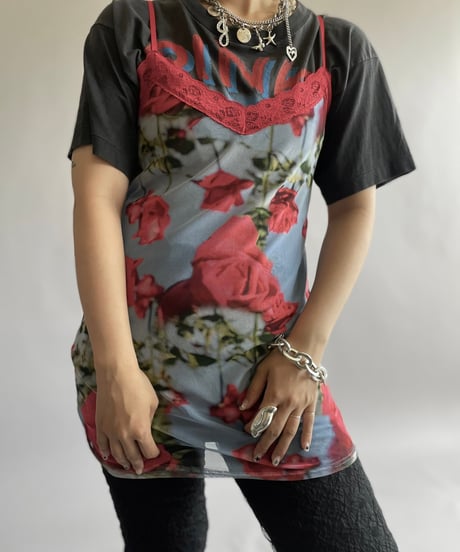 【USED】 Flower Patterned Camisole Top /240914-019