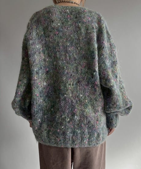 【USED】 Made in ITALY Mohair Knit Cardigan / 251129-030