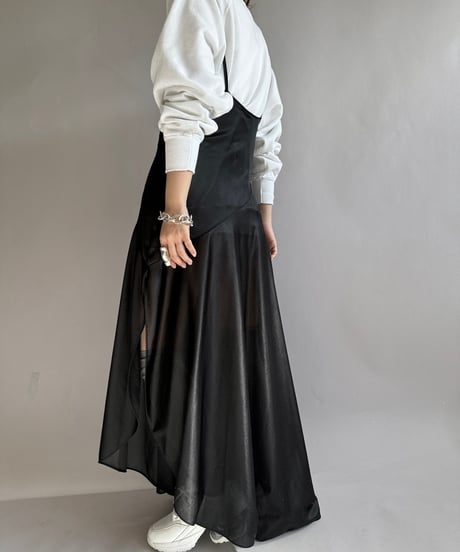 【USED】 Sheer Camisole Long One-Piece  /241223-010