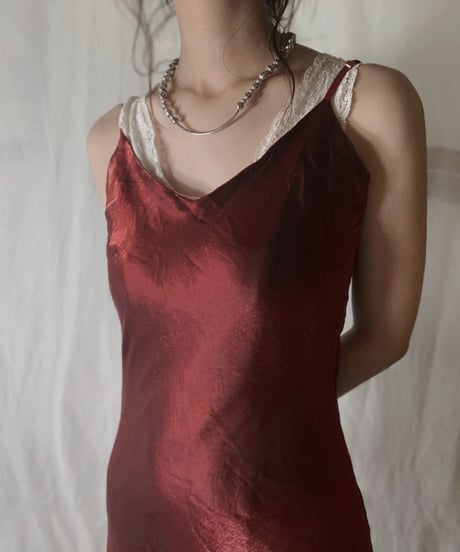 【USED】 Shiny Camisole Dress / 230114-015