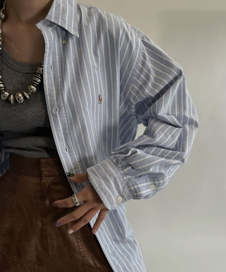 【USED】 Polo Ralph Lauren Striped Shirt / 220820-001