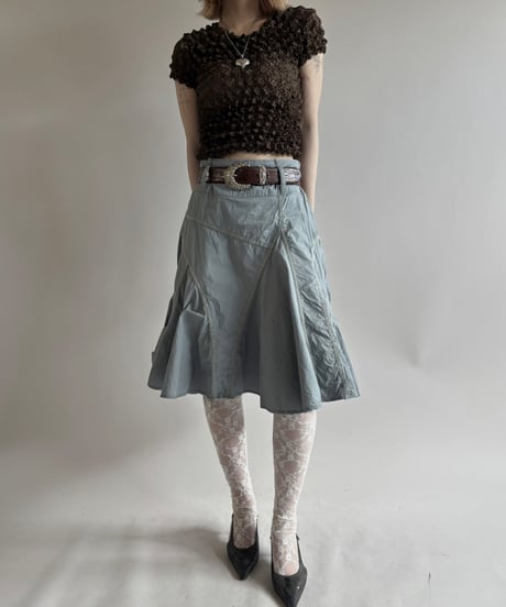 【USED】Medium length flare Skirt/250816-008