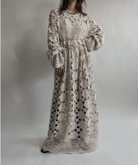 【RE;CIRCLE】 RE Crochet Lace One-piece / 220427-041