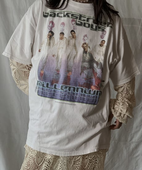 【USED】 S/S T-shirt back street boys/210526-049