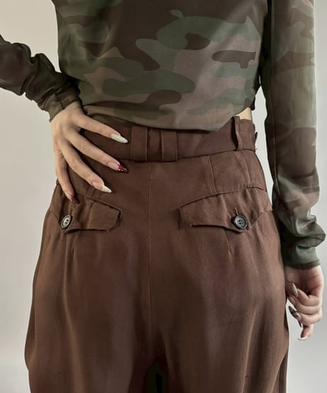 【USED】 Y's Tapered Slacks Pants /260221-003