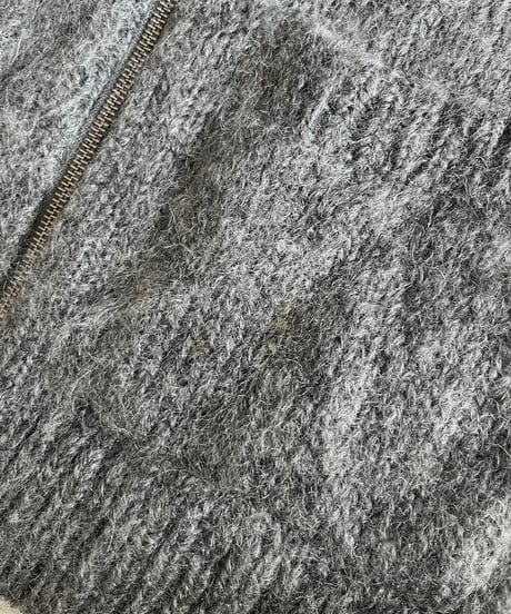 【USED】 Cos Zip Up Mohair Knit Cardigan /250201-007