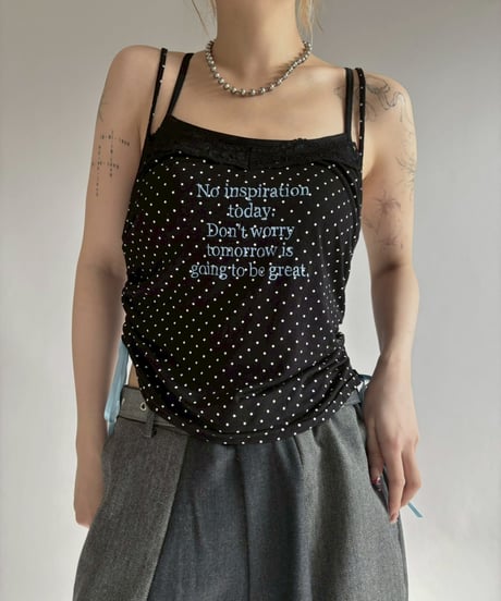 【RE;CIRCLE】 RE Mellow Non asleep cami  / 260122-004