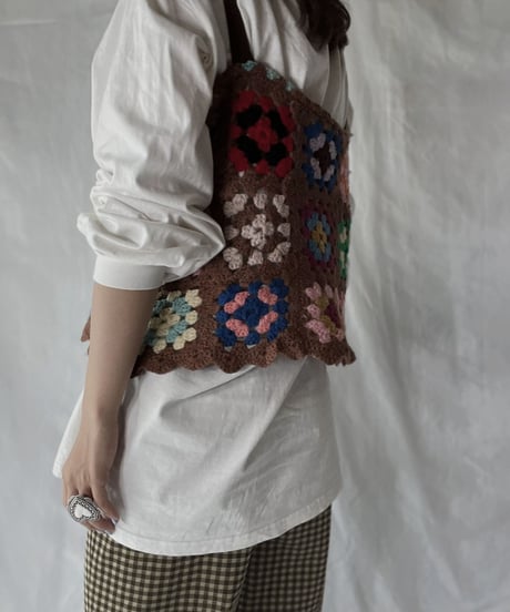 【RE;CIRCLE】 RE Granny Knit Bustier④/211014-015