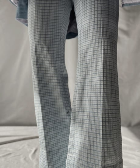 【USED】 Check Flared Pants / 220107-012