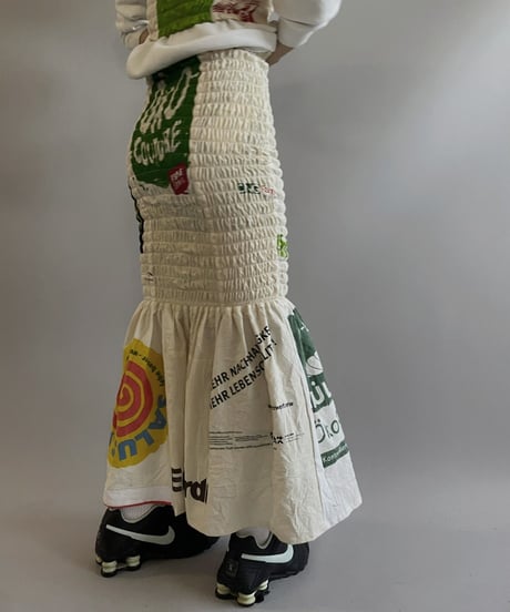 【RE;CIRCLE】RE Eco-Friendly Bag Shirring Skirt/ 230828-010