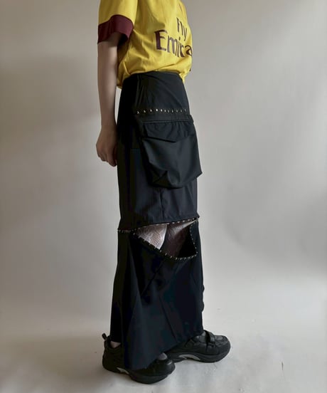 【RE;CIRCLE】 RE Suit Asymmetry Long Skirt/ 250717-021