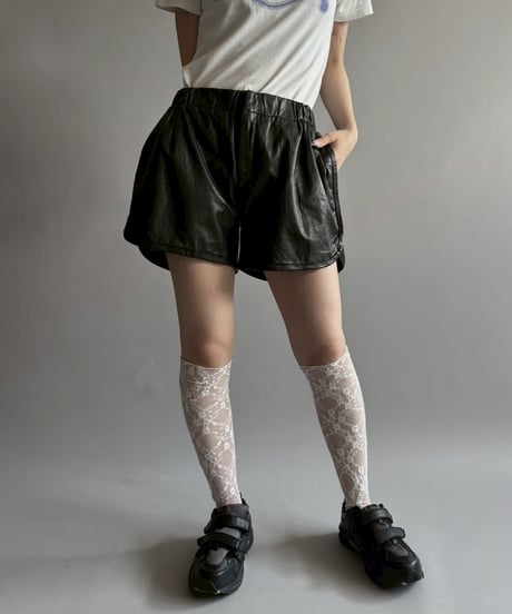 【USED】 Leather Shorts / 250913-003