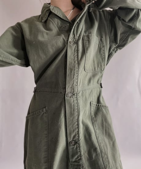 【USED】 Army Cotton Coverall  / 221203-025