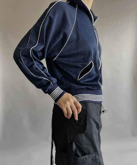 【USED】 Zip-up Top Navy / 230128-023