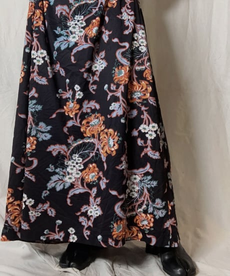 【USED】 EURO Poly Flower Patterned S/S Dress/210714-035
