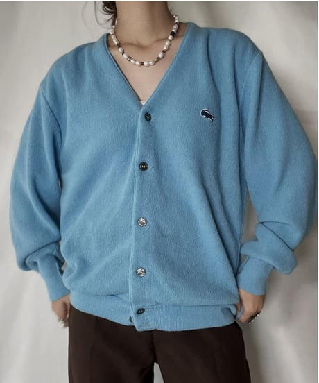 【USED】   LACOSTE Knit Cardigan③/211126-003
