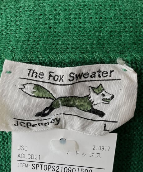 【USED】   THE FOX Acrylic Knit Cardigan/211007-001