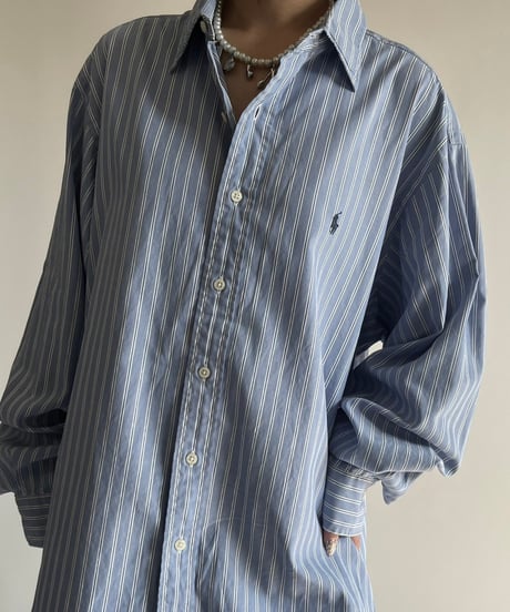 【USED】  Polo By Ralph Lauren Stripe Shirt Lowell /250213-017