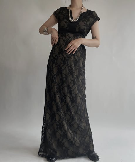 【USED】 Anna Field Sleeveless Lace One-piece / 220709-022