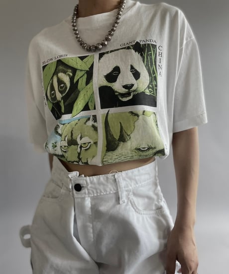 【USED】 Made in USA 90's Fruit of the Loom Animal T-Shirt /240729-047