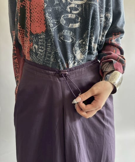 【USED】 Nylon long Skirt / 250913-011
