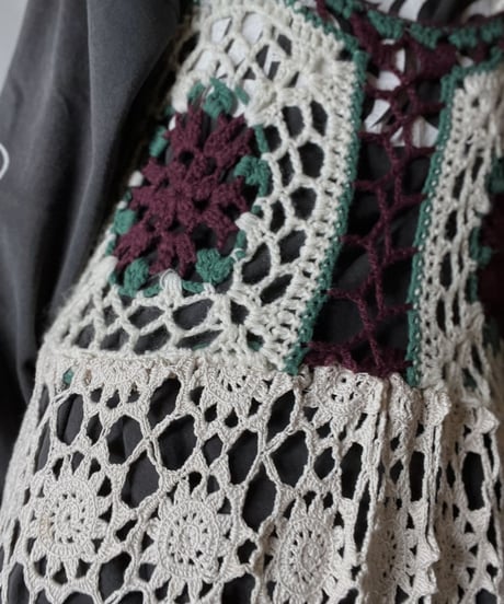【RE;CIRCLE】 RE Granny Knit×Lace N/S One-piece①/210917-008