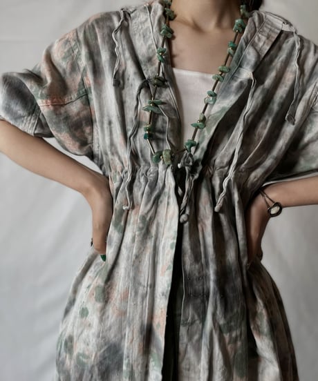 【RE;CIRCLE】  RE Tie-dyed Medical S/S Gown③/20210819-037