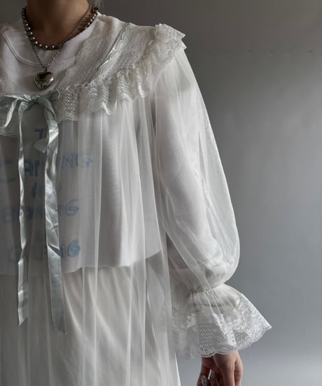 【USED】 Organza long gown /250927-009