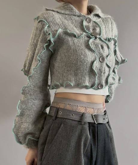 【RE;CIRCLE】 RE Mellow Mohair Knit Cardigan + Tie/ 251127-007