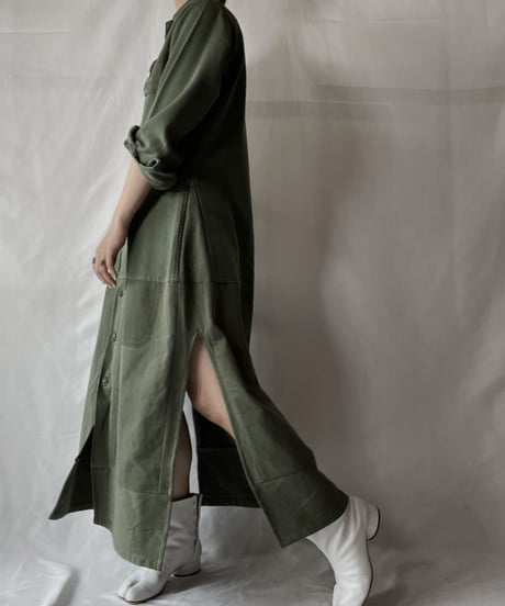 【RE;CIRCLE】  RE Fatigue One-piece Shirt①/20210819-044