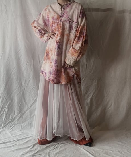 【USED】 Tie Dye Dyeing Mexican Top /210226-021