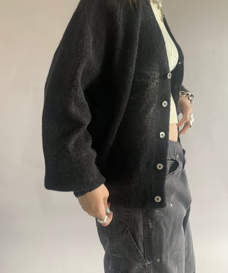 【USED】 Made in USA 60~70's HKOCH'S ALPACA Knit Cardigan /241109-024