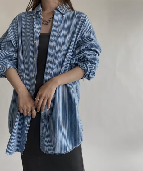 【USED】 Polo Ralph Lauren Striped Shirt / 220618-010