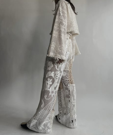 【RE;CIRCLE】 RE Crochet Lace Top / 220623-010