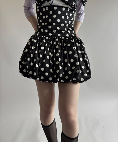 【USED】  Dead Stock MISS CIRCLE Dot Pattern Camisole One-Piece   / 250531-017