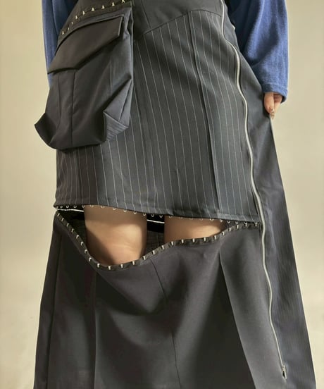 【RE;CIRCLE】 RE Suit Asymmetry Long Skirt / 260129-016