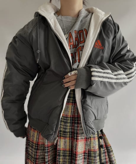 【USED】 adidas Fleece Lining Nylon Jacket  / 231202-010