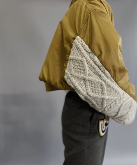【RE;CIRCLE】 RE Short MA-1 Alan Docking Jacket Mustard Color / 221208-004