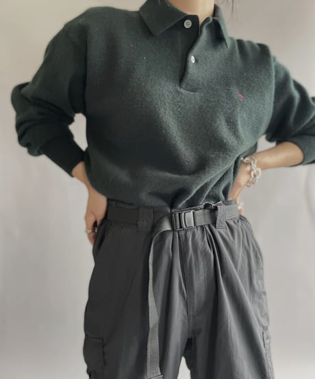 【USED】  Ralph Lauren Knit Polo Long Sleeved / 221001-004