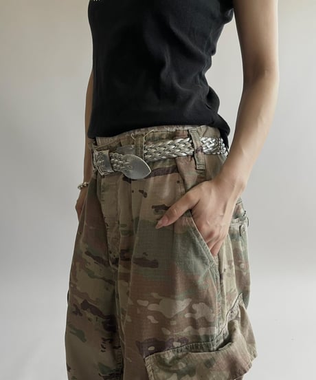 【USED】 Military Camouflage Cut Off Pants /250426-005