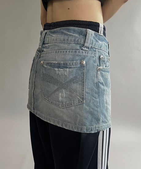 【USED】 Denim Mini Skirt /240729-008