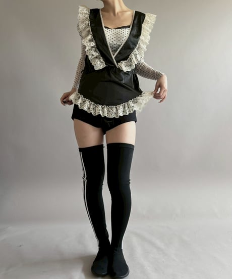 【USED】 Lace Design N/S Leotard Top / 260404-001