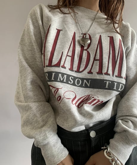 【USED】 Made in USA 90's ALABAMA Sweat Top  /241102-019