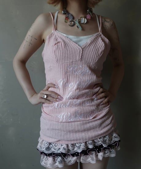 【RE;CIRCLE】 Re Embroidered Camisole Top  /  250724-010
