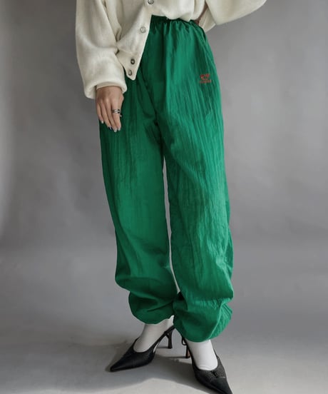 【USED】 Leopard Nylon Pants Green / 230128-020