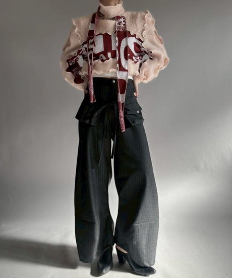 【RE;CIRCLE】 RE Mellow Knit Top + Tie / 260122-007