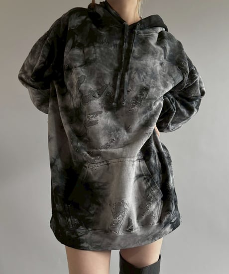 【USED】 Damage Hoodie /251101-004