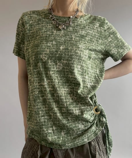 【USED】 MICHAEL KORS All-over Pattern T-Shirt / 2560613-022