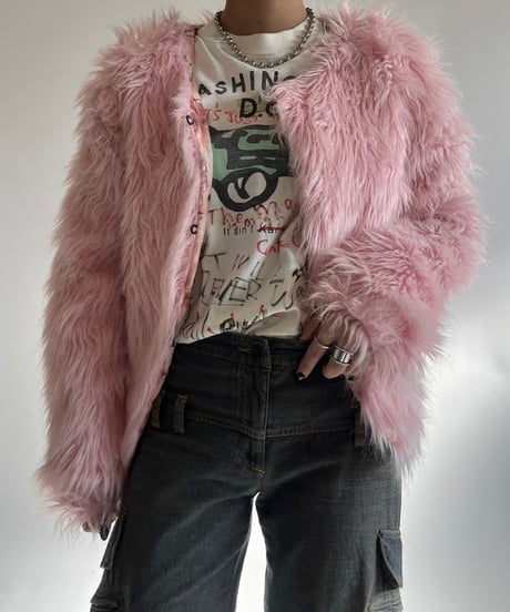 【USED】 Fake Fur Jacket /250104-043